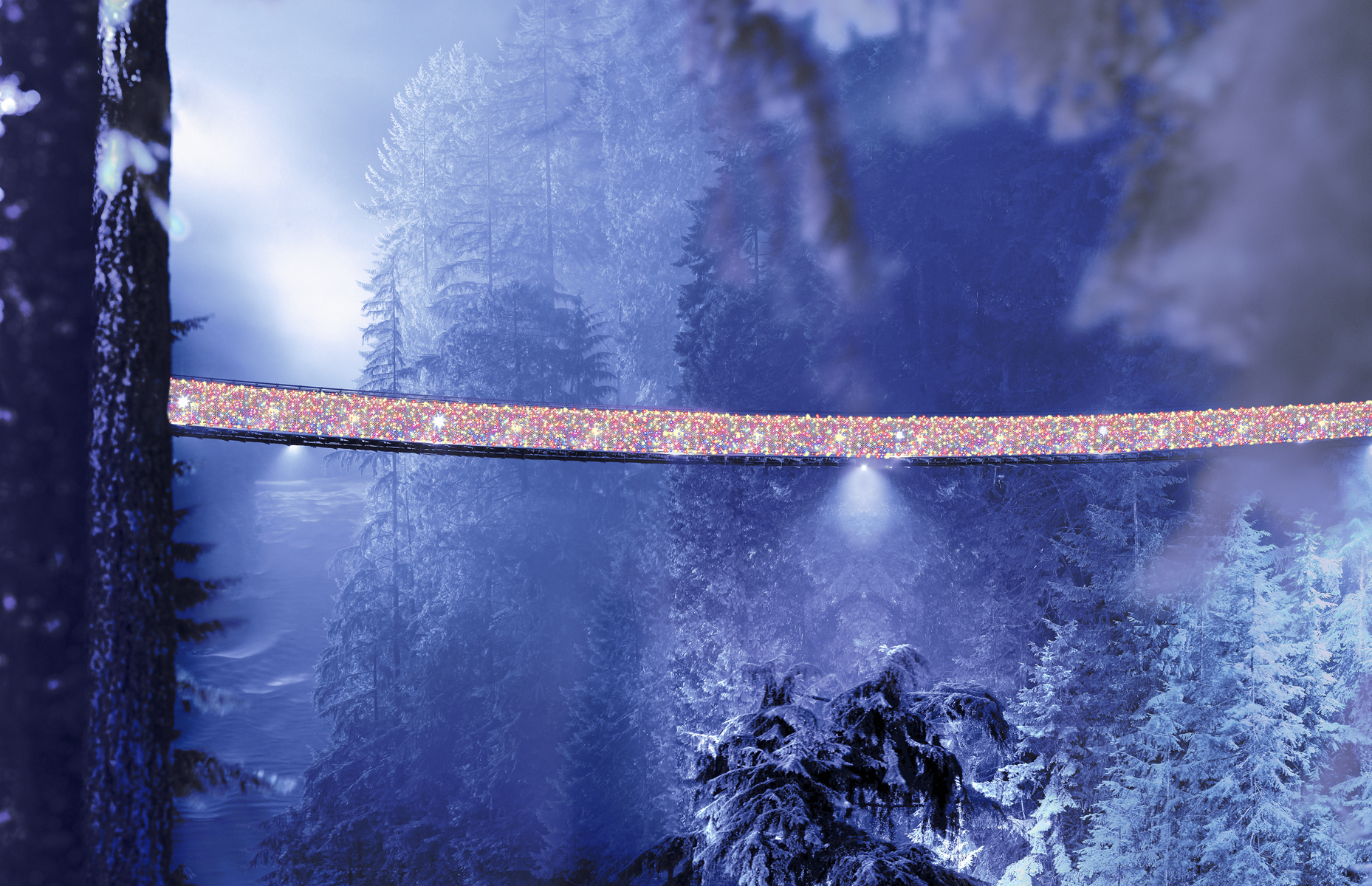 Canyon Lights illuminate the holidays at Capilano Suspension Bridge