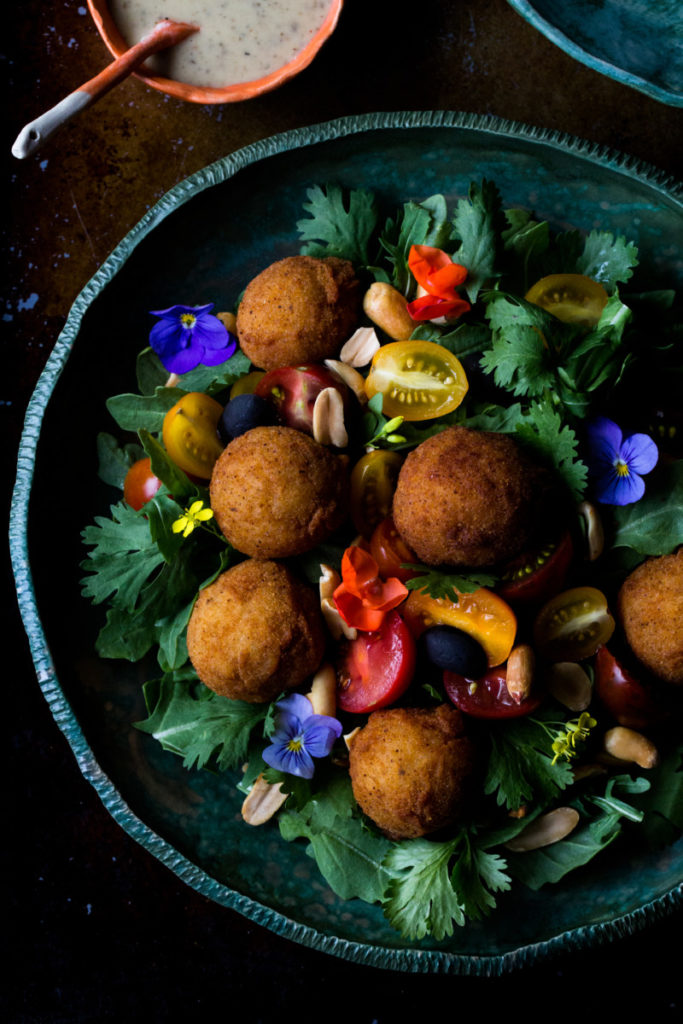 the food gays arancini salad