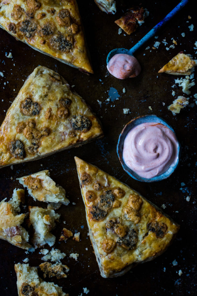 the food gays blue cheese scones