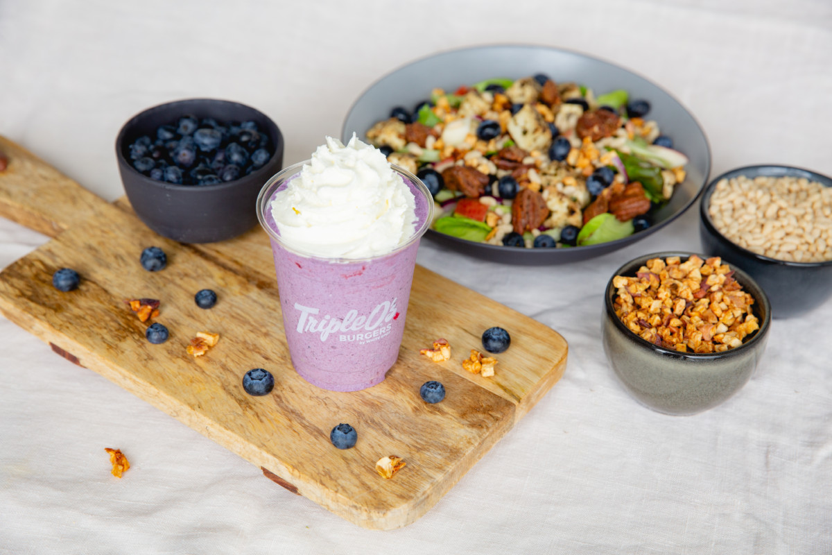 Grilled Halloumi & BC Blueberries Salad - Good Life Vancouver